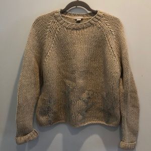 100% Lambswool Handknitted J. Crew sweater
